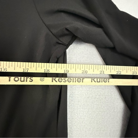 Travel Elements Cardigan Women's Medium Three Quarter Sleeve Open Front Black - Picture 11 of 12